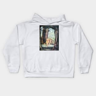 The Goose Girl at the Well - Rie Cramer Kids Hoodie